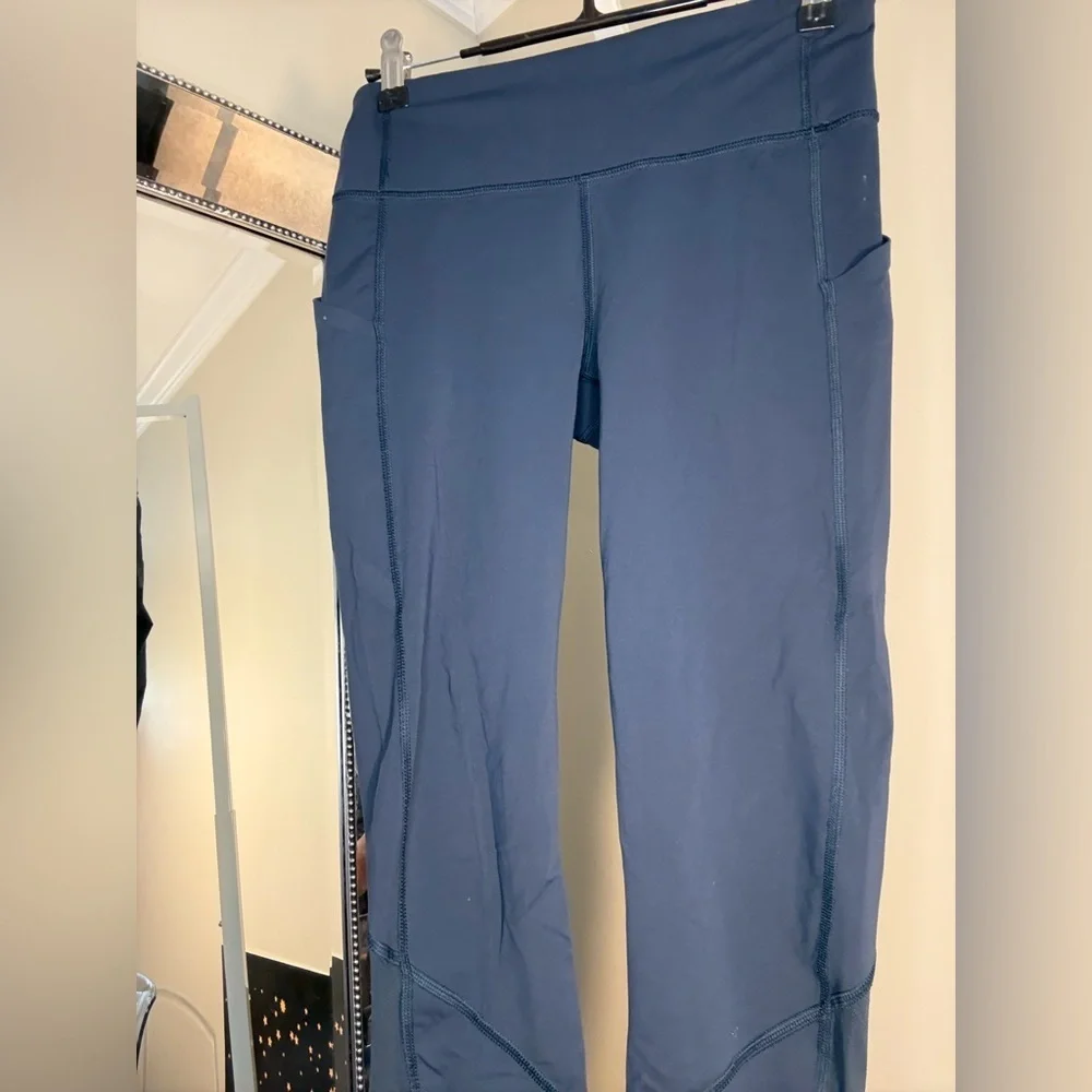 Lululemon Pace Rival Crop  Blue Size 4